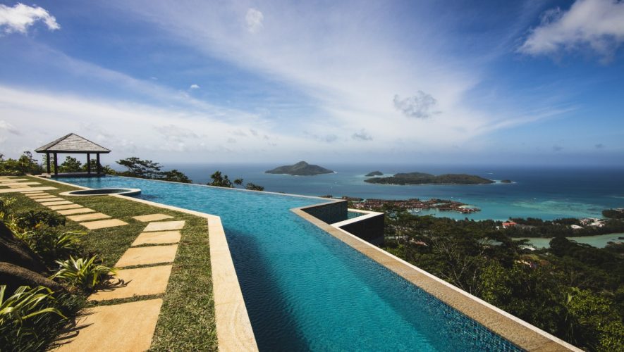 luxury villa Seychelles, royal palm residences, private pool villa
